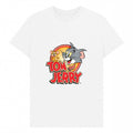 White - Front - Tom and Jerry Unisex Adult Vintage T-Shirt