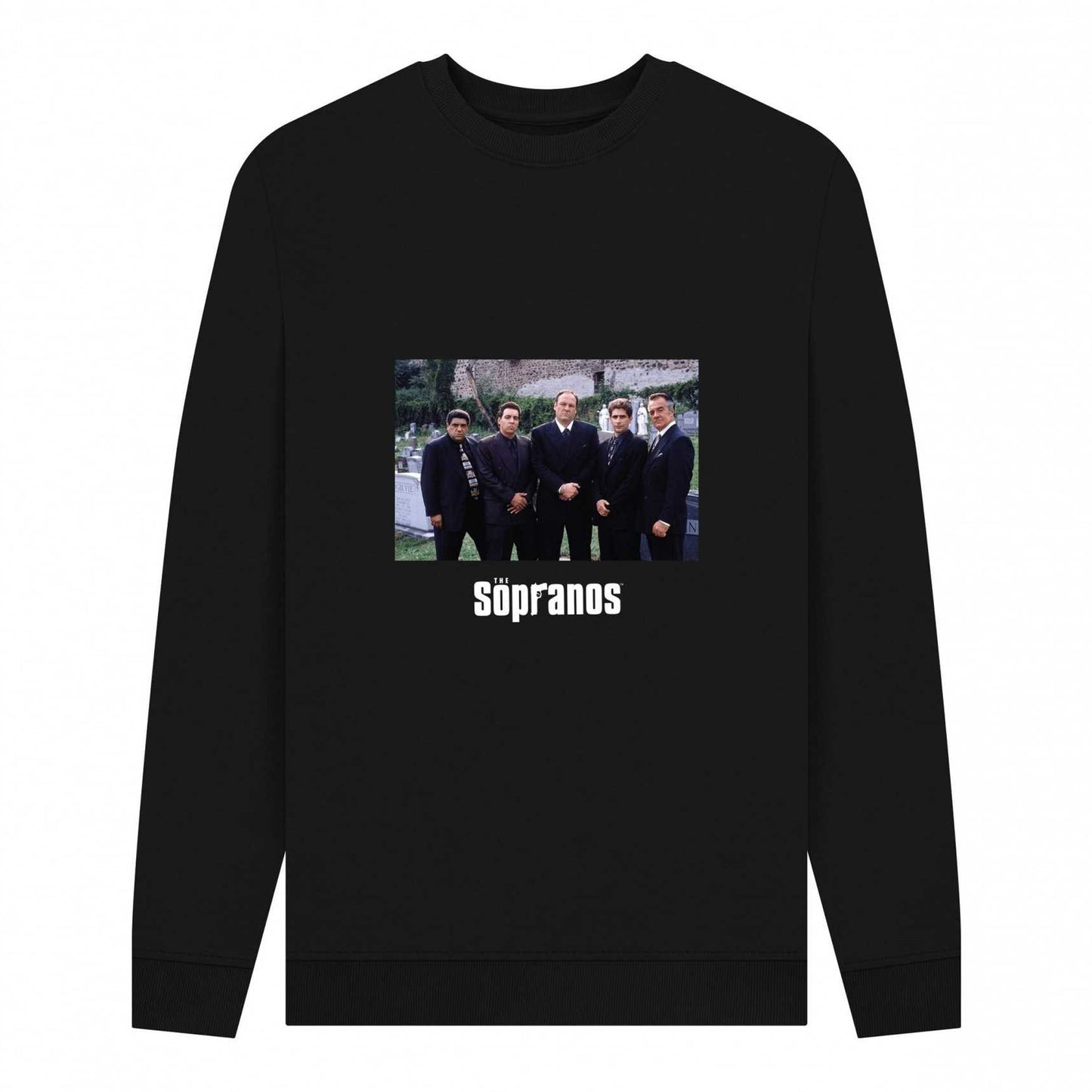 Black - Front - The Sopranos Unisex Adult Cast Sweatshirt