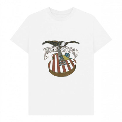 White - Front - Lynyrd Skynyrd Unisex Adult Guitar T-Shirt