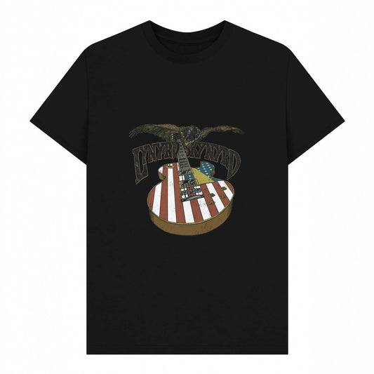 Black - Front - Lynyrd Skynyrd Unisex Adult Guitar T-Shirt