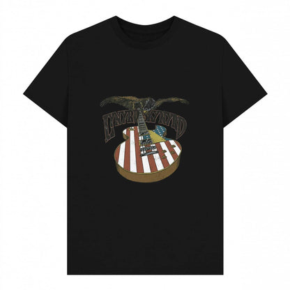 Black - Front - Lynyrd Skynyrd Unisex Adult Guitar T-Shirt