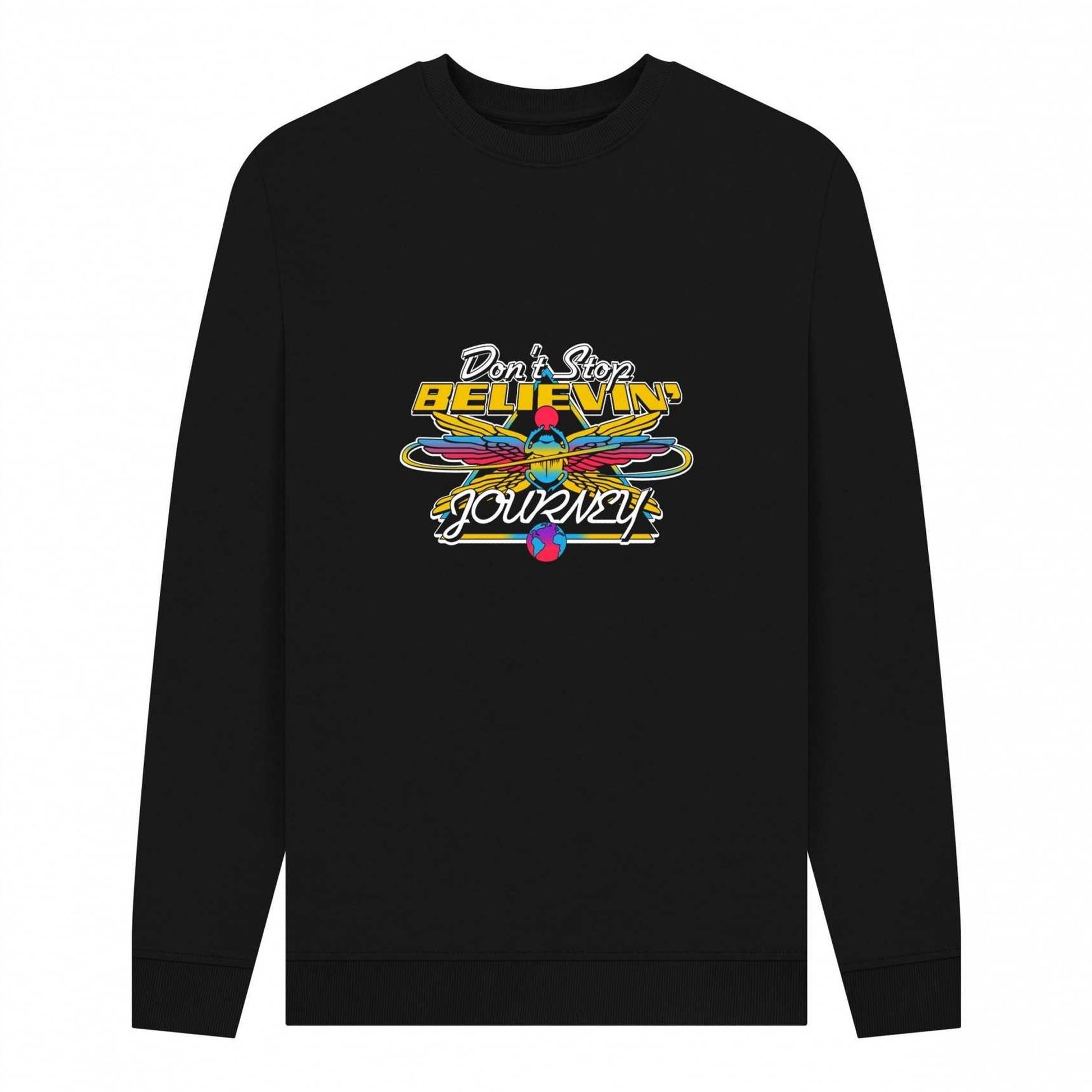 Black - Front - Journey Unisex Adult Wings Sweatshirt