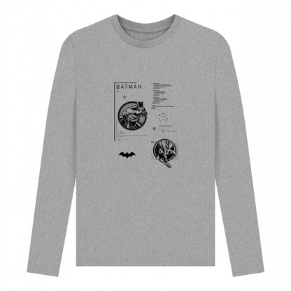 Athletic Grey - Front - Batman Unisex Adult Tech T-Shirt