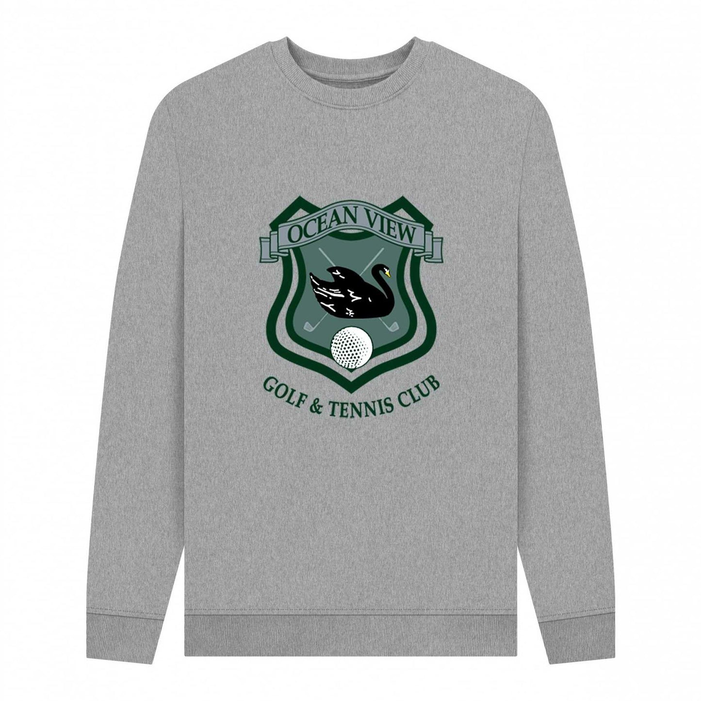 Light Heather - Front - Curb Your Enthusiasm Unisex Adult Ocean View Sweatshirt