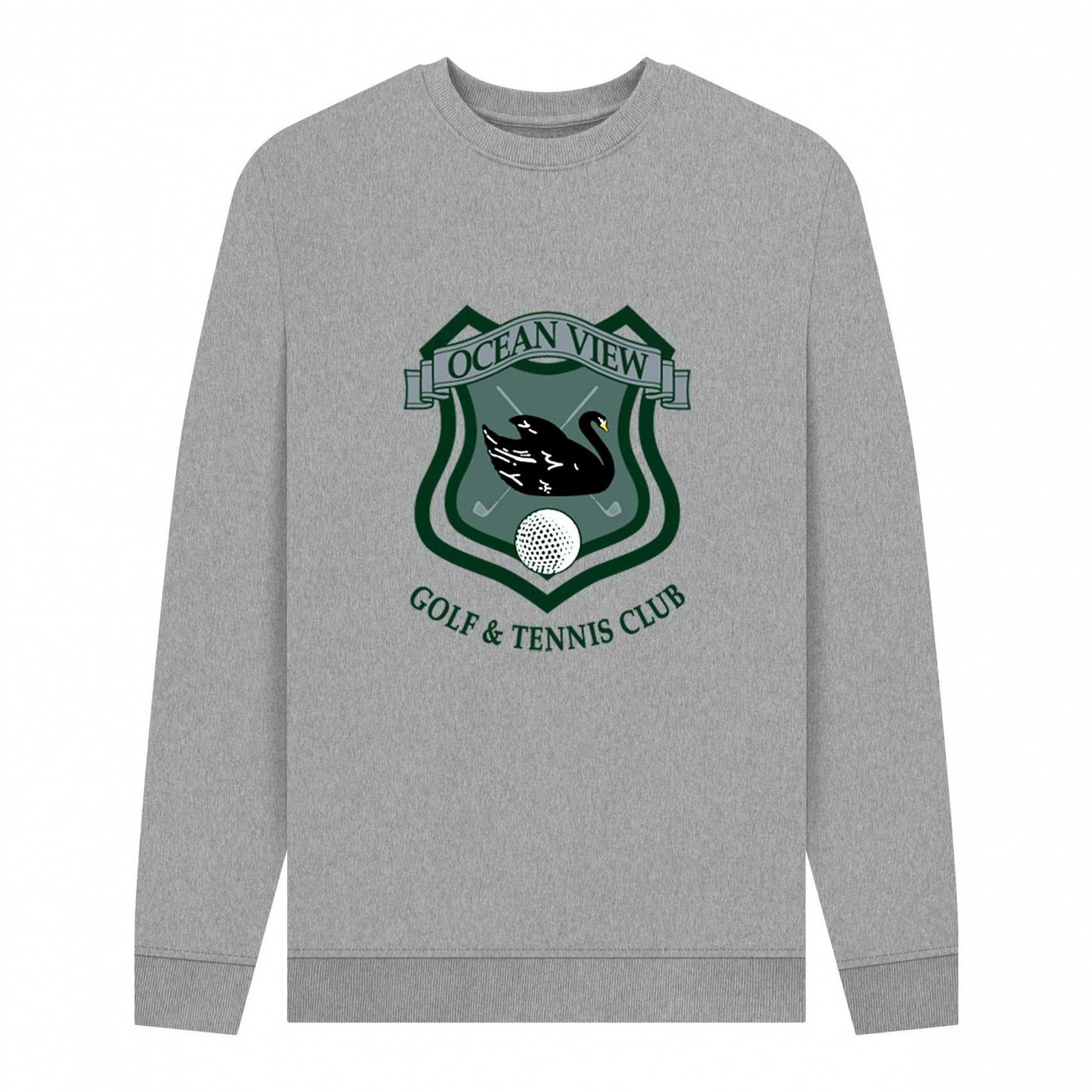 Light Heather - Front - Curb Your Enthusiasm Unisex Adult Ocean View Sweatshirt