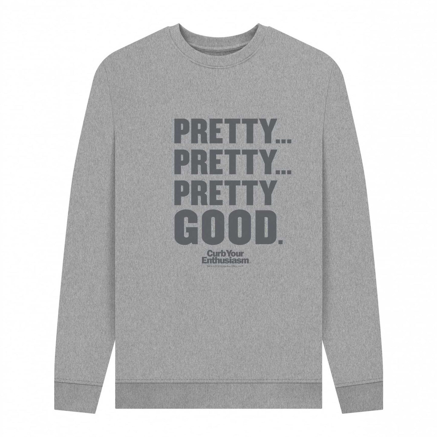 Light Heather - Front - Curb Your Enthusiasm Unisex Adult Pretty Good Sweatshirt