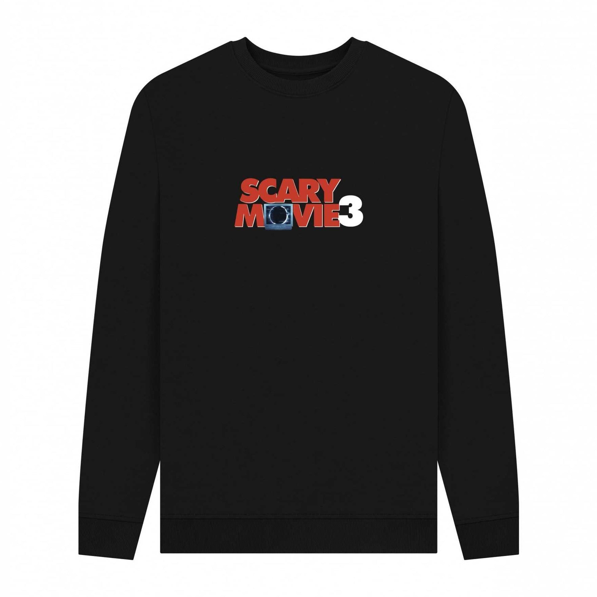 Black - Front - Scary Movie 3 Unisex Adult Logo Sweatshirt