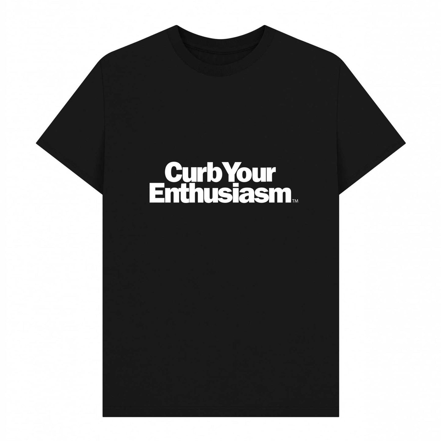 Black - Front - Curb Your Enthusiasm Unisex Adult Logo T-Shirt