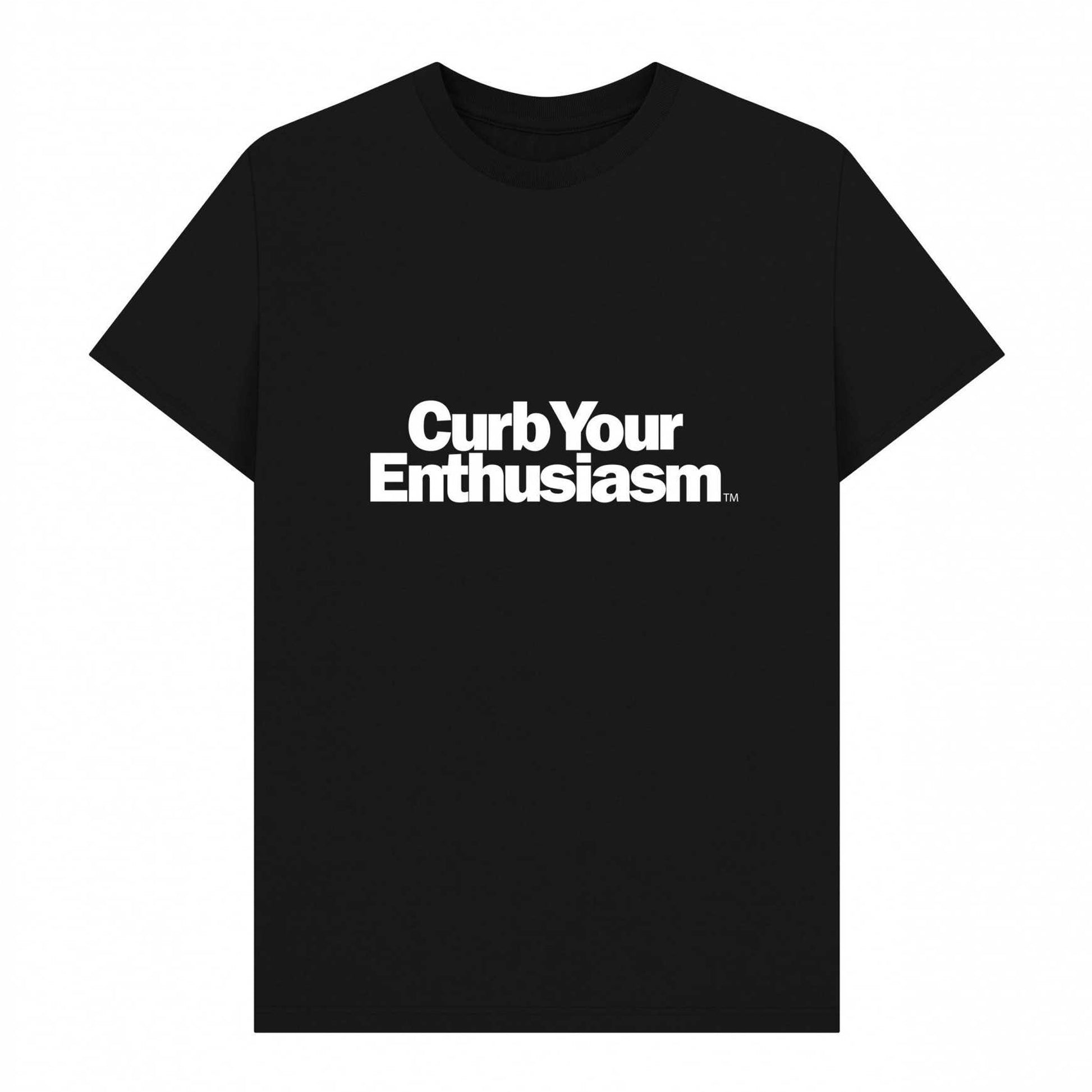 Black - Front - Curb Your Enthusiasm Unisex Adult Logo T-Shirt