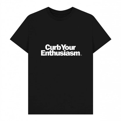 Black - Front - Curb Your Enthusiasm Unisex Adult Logo T-Shirt