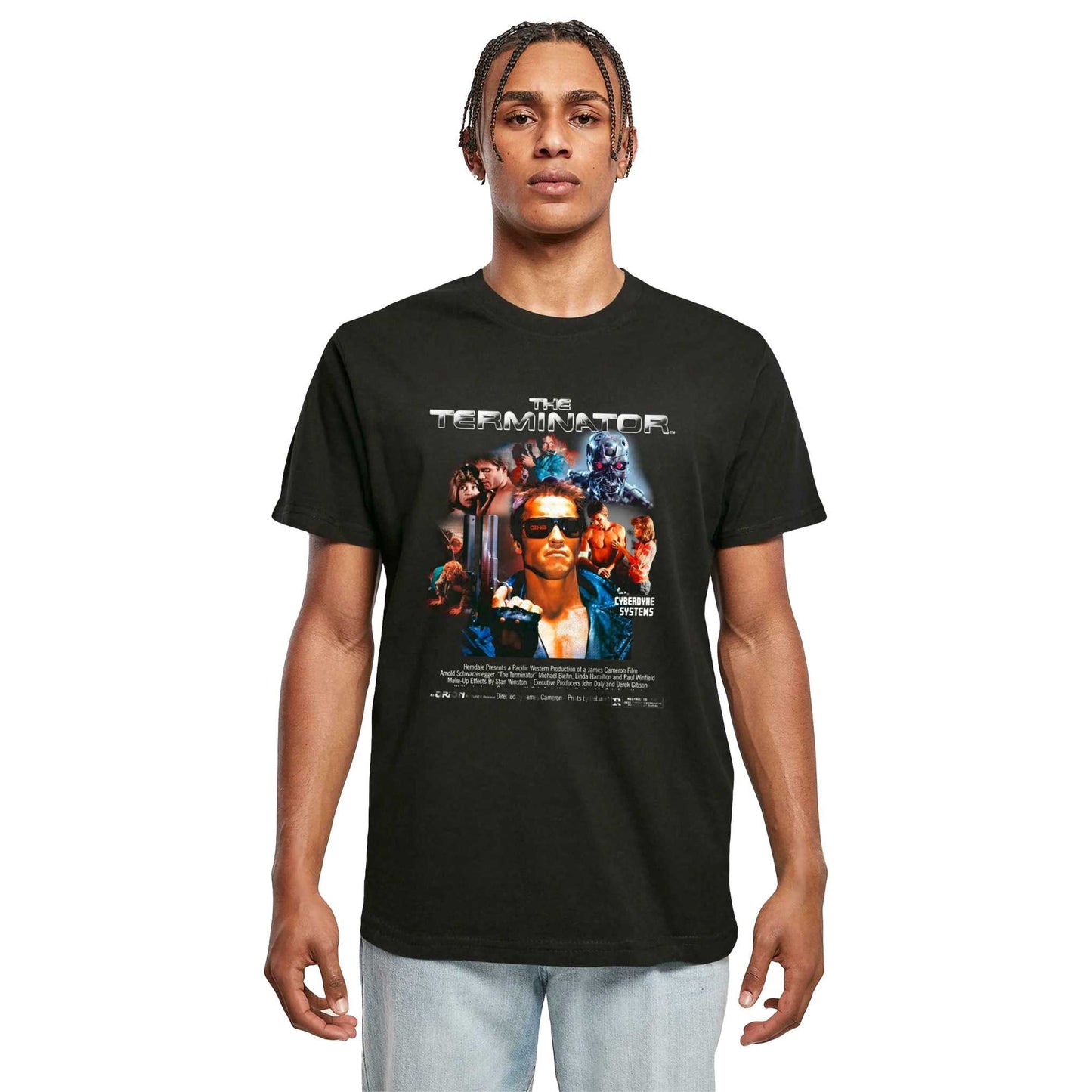 Black - Side - The Terminator Unisex Adult Graphic T-Shirt