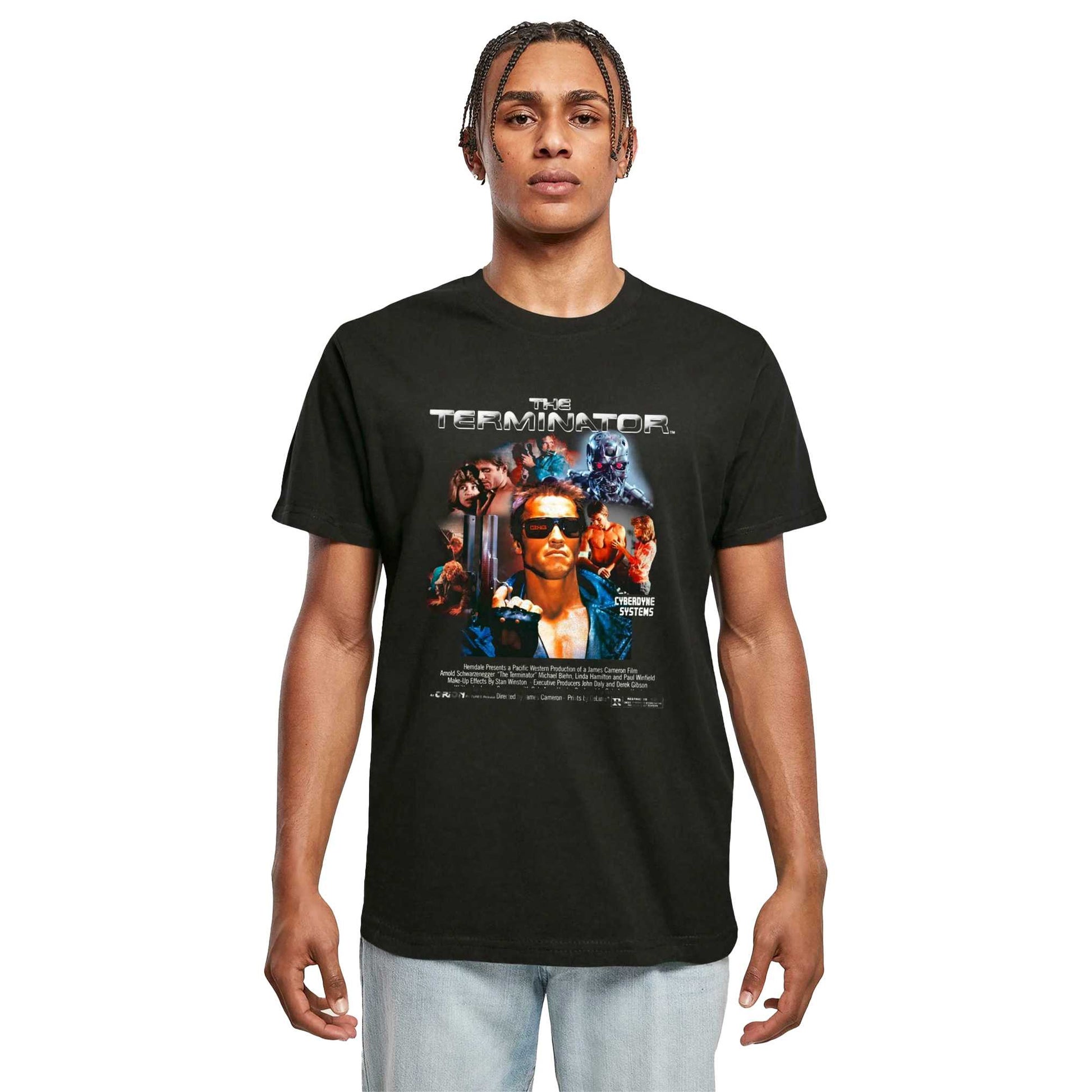 Black - Side - The Terminator Unisex Adult Graphic T-Shirt