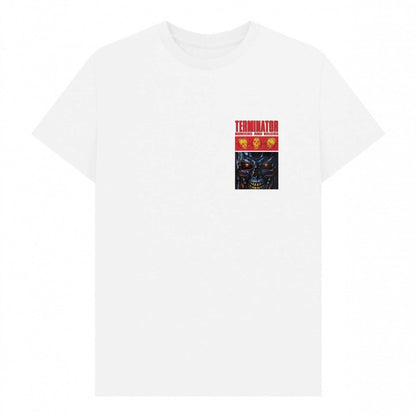 White - Front - The Terminator Unisex Adult Hunters and Killers T-Shirt