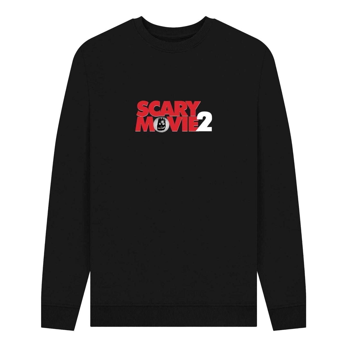 Black - Front - Scary Movie 2 Unisex Adult Logo Sweatshirt