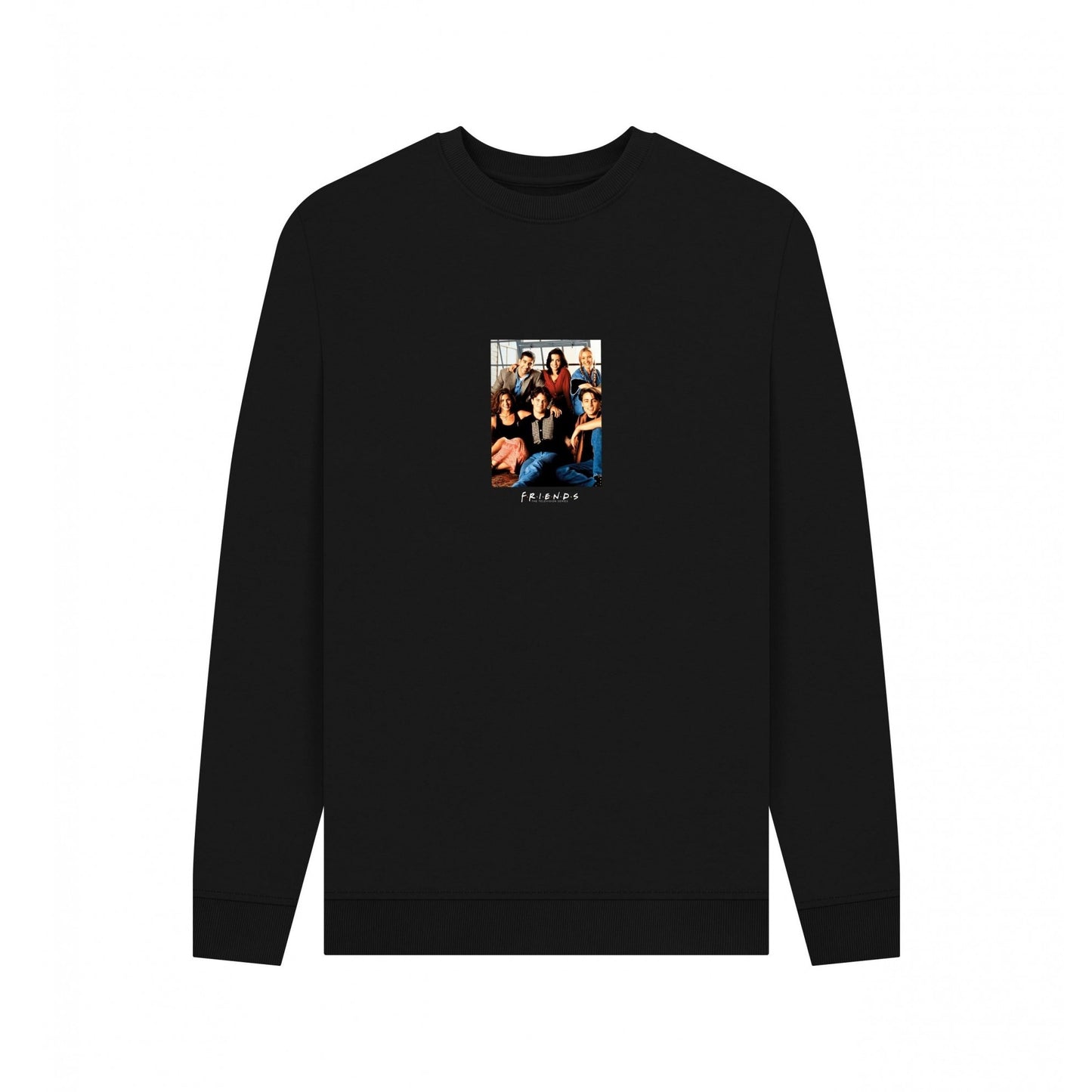 Black - Front - Friends Unisex Adult Group Shot Sweatshirt