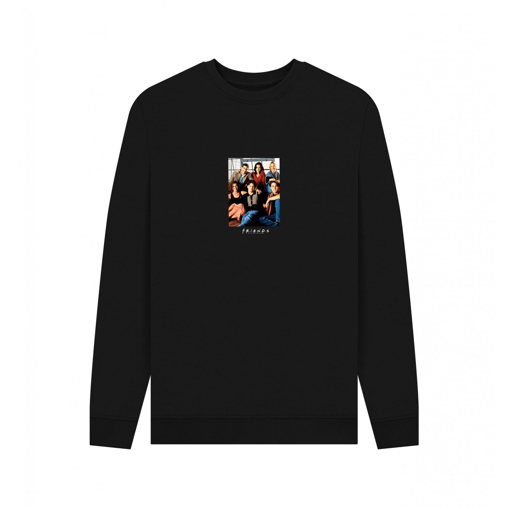Black - Front - Friends Unisex Adult Group Shot Sweatshirt