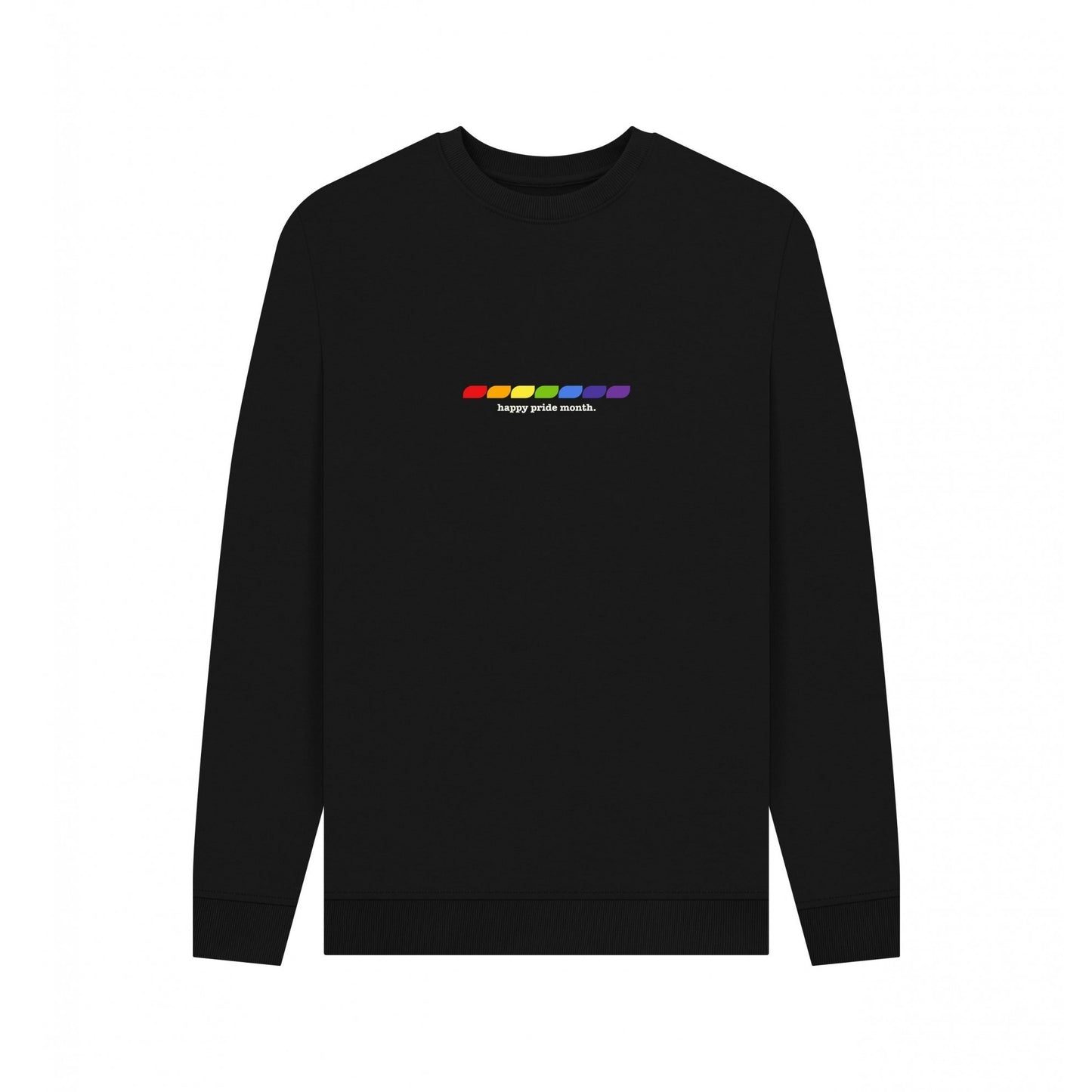 Black - Front - Apoh Unisex Adult Happy Pride Month Sweatshirt