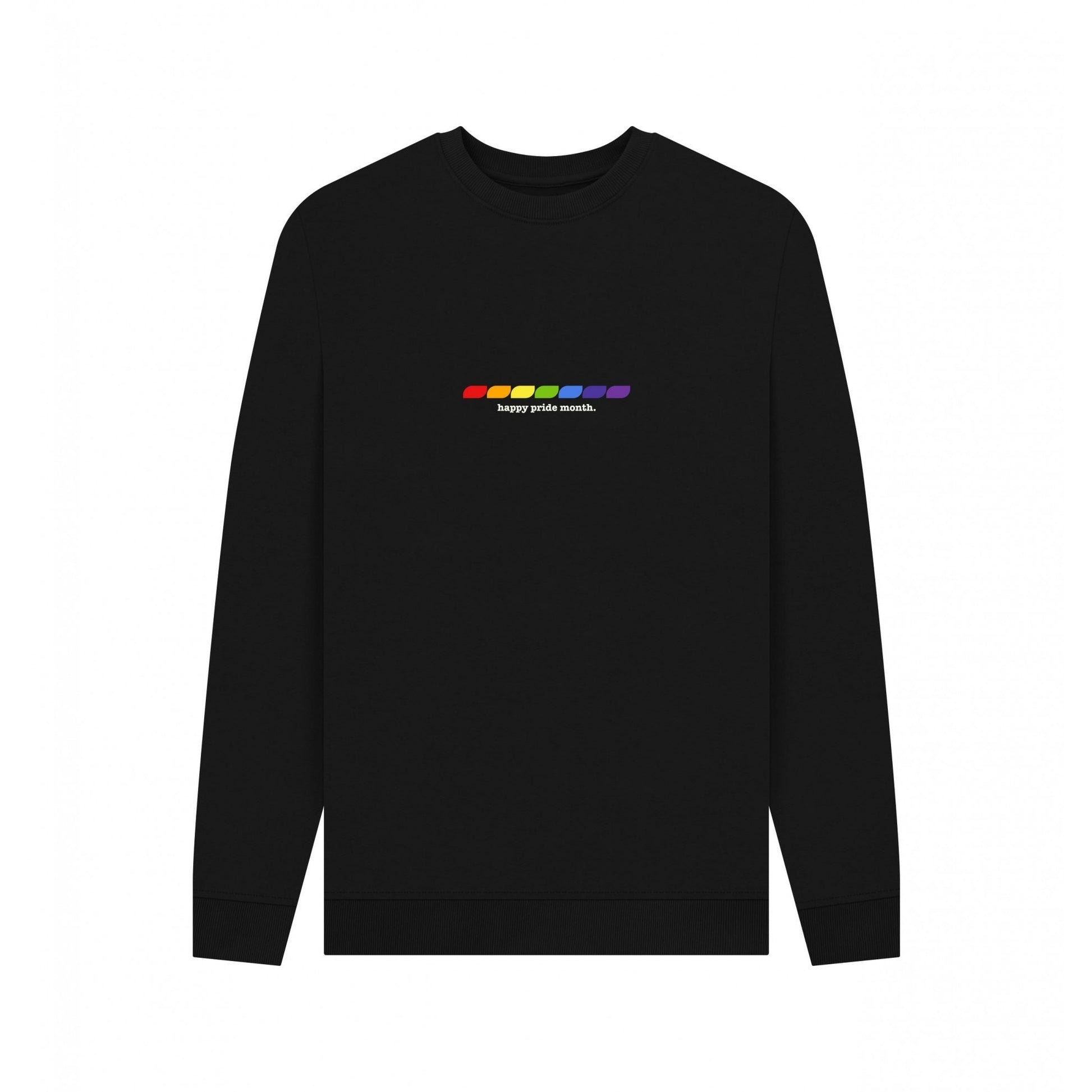 Black - Front - Apoh Unisex Adult Happy Pride Month Sweatshirt