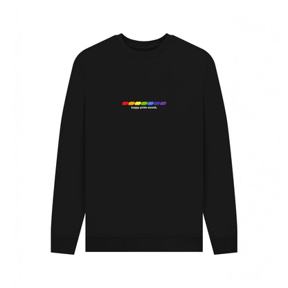 Black - Front - Apoh Unisex Adult Happy Pride Month Sweatshirt
