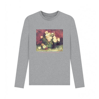Athletic Grey - Front - Apoh Unisex Adult Santa´s Coming Edvard Munch Long-Sleeved T-Shirt