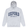 Heather Grey - Front - University Of Oxford Unisex Adult Text Hoodie