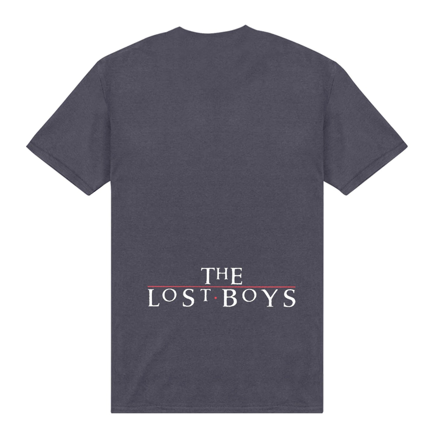 Charcoal - Back - The Lost Boys Unisex Adult Fangs T-Shirt