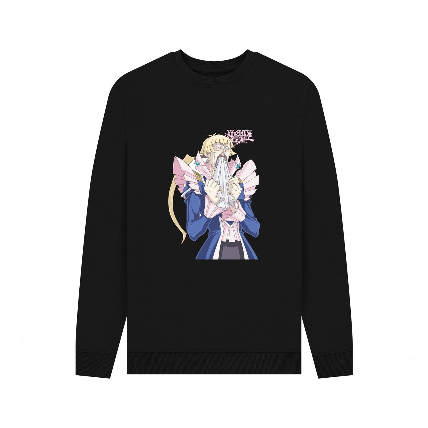 Black - Front - Yu-Gi-Oh! Unisex Adult Vellian Crowler Sweatshirt