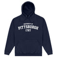 Navy Blue - Front - University Of Pittsburgh Unisex Adult 1787 Hoodie