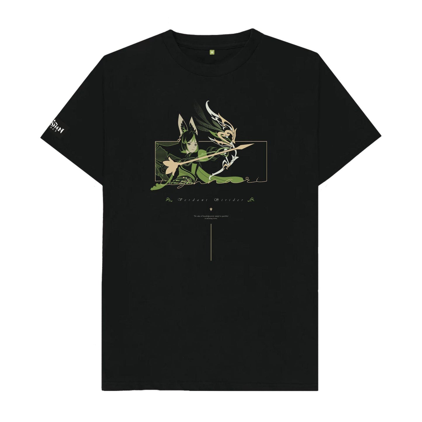 Black - Front - Genshin Impact Unisex Adult Organic Cotton T-Shirt