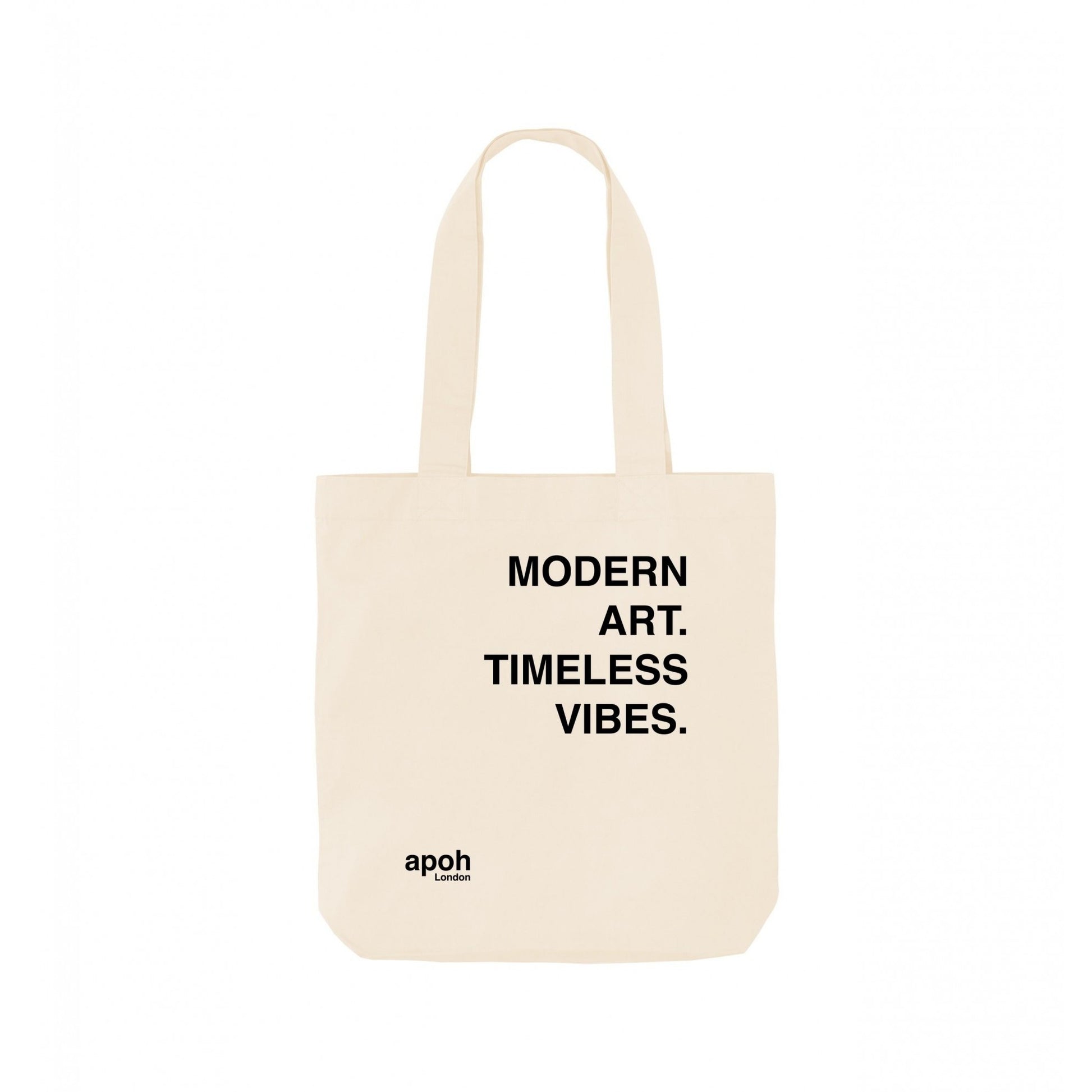 Natural - Front - Apoh Timeless Vibes Modern Art Tote Bag