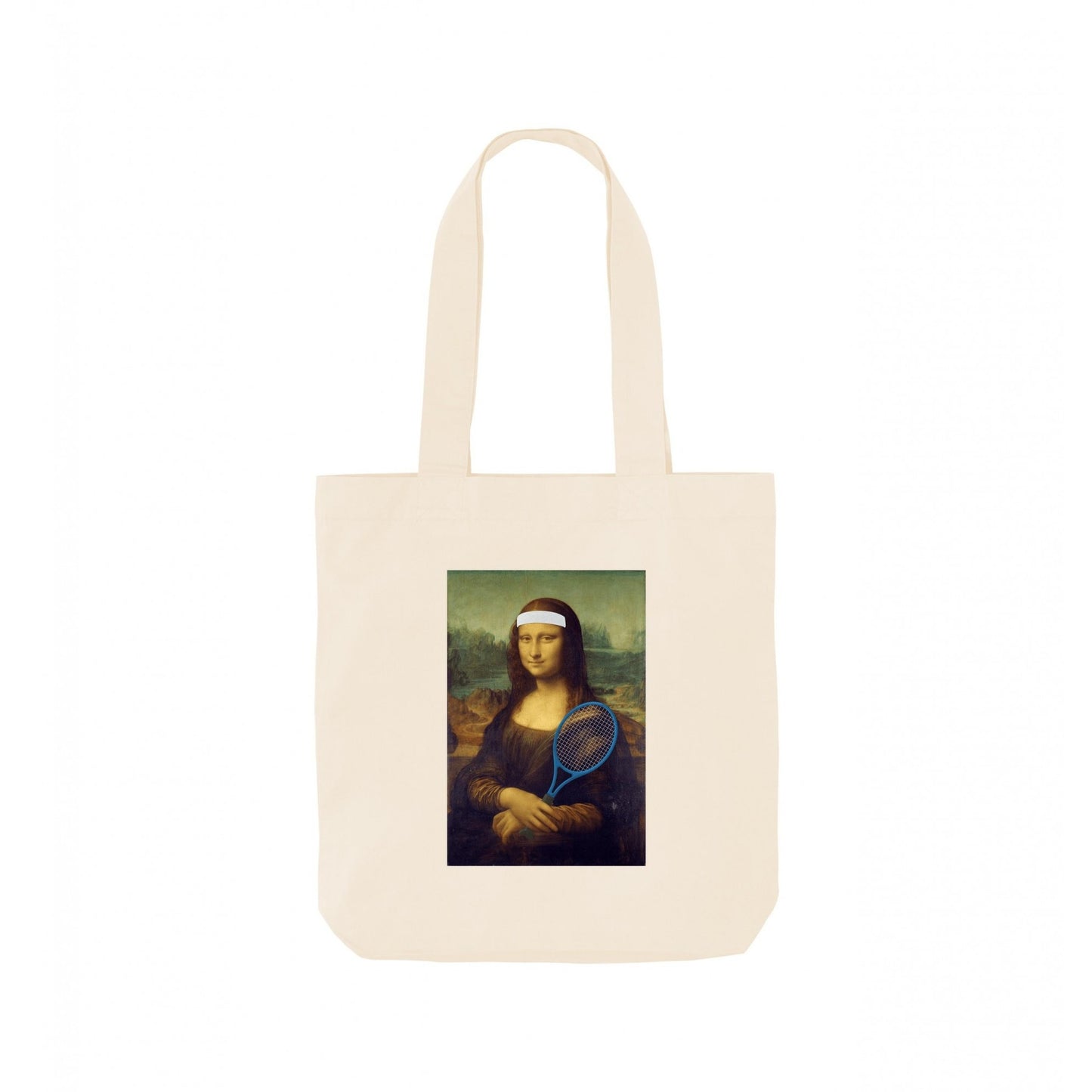Natural - Front - Apoh Tennis Mona Lisa Tote Bag