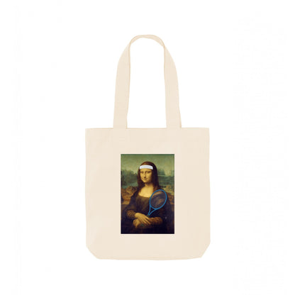 Natural - Front - Apoh Tennis Mona Lisa Tote Bag