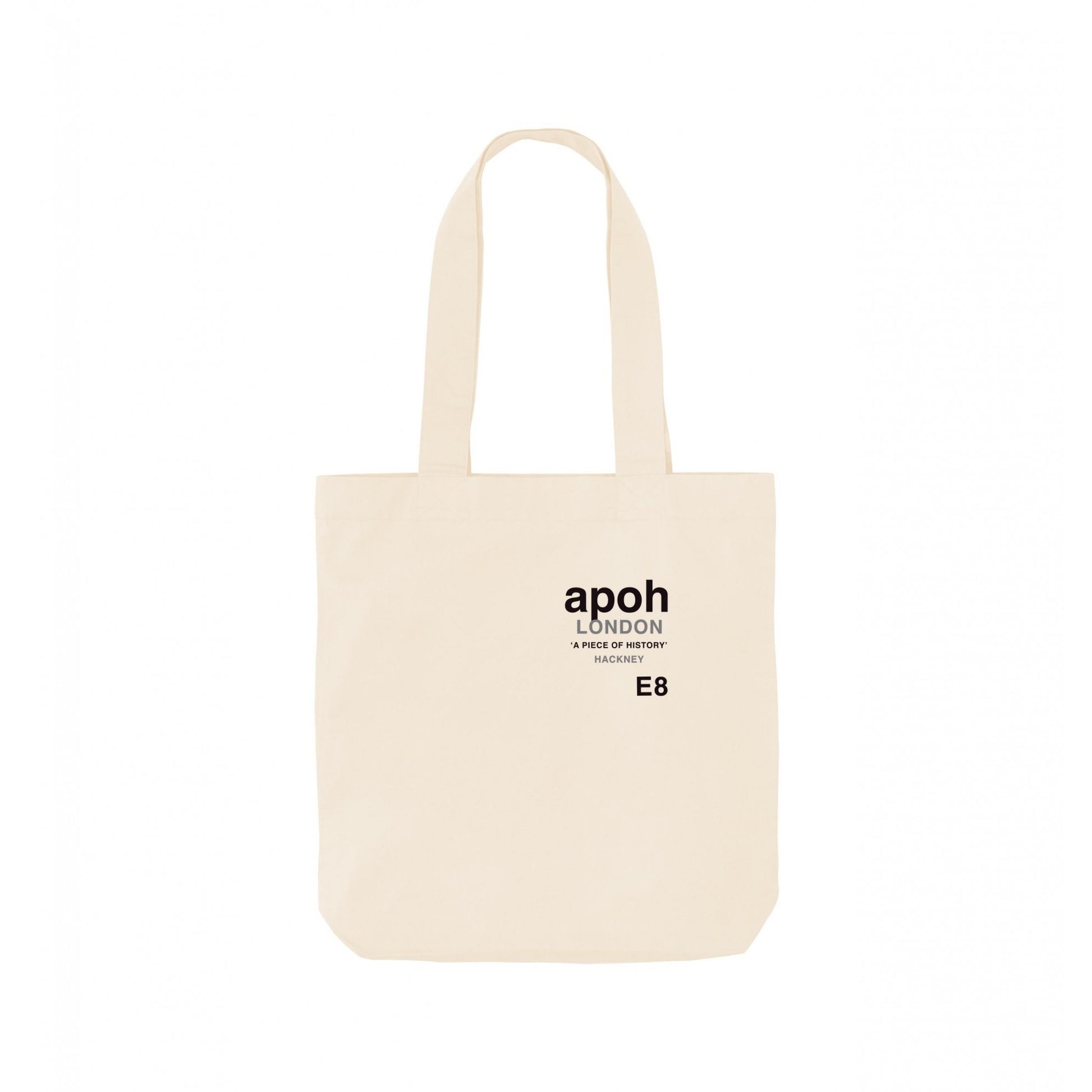Natural - Front - Apoh Hackney Slogan Tote Bag