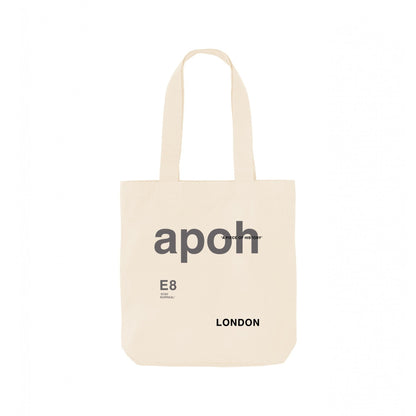 Natural - Front - Apoh London Slogan Tote Bag