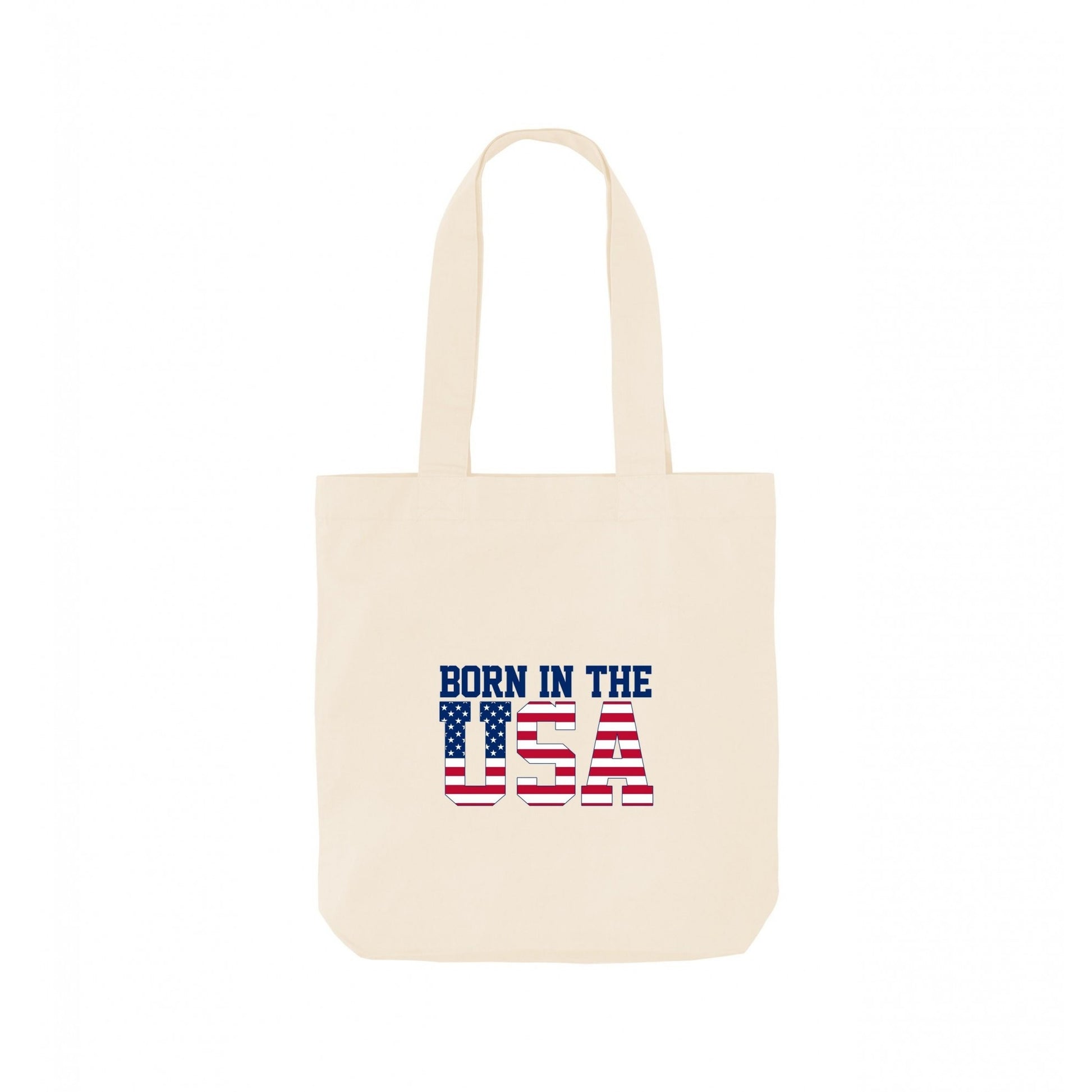 Natural - Front - Apoh Born In The USA Tote Bag