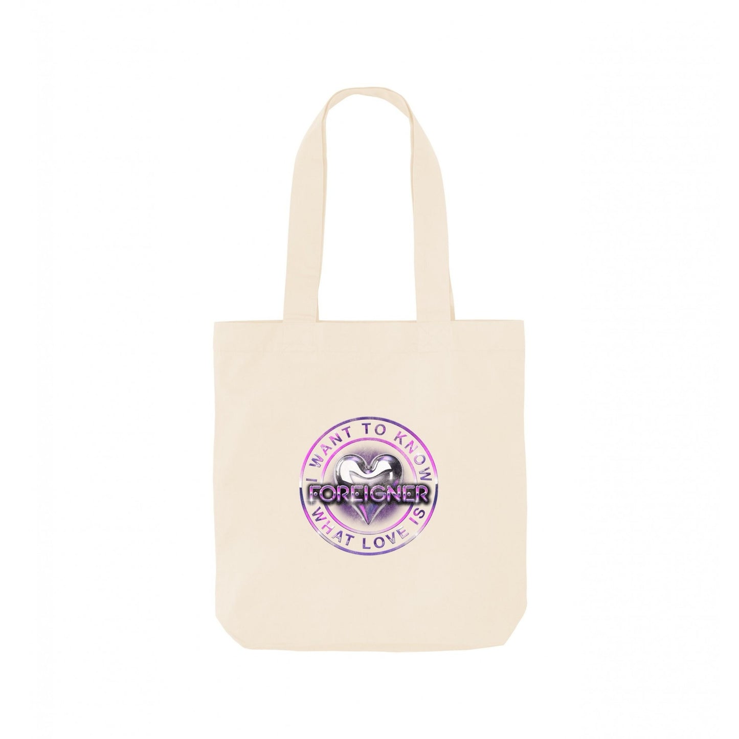Natural - Front - Foreigner I Want To Know What Love Is Tote Bag