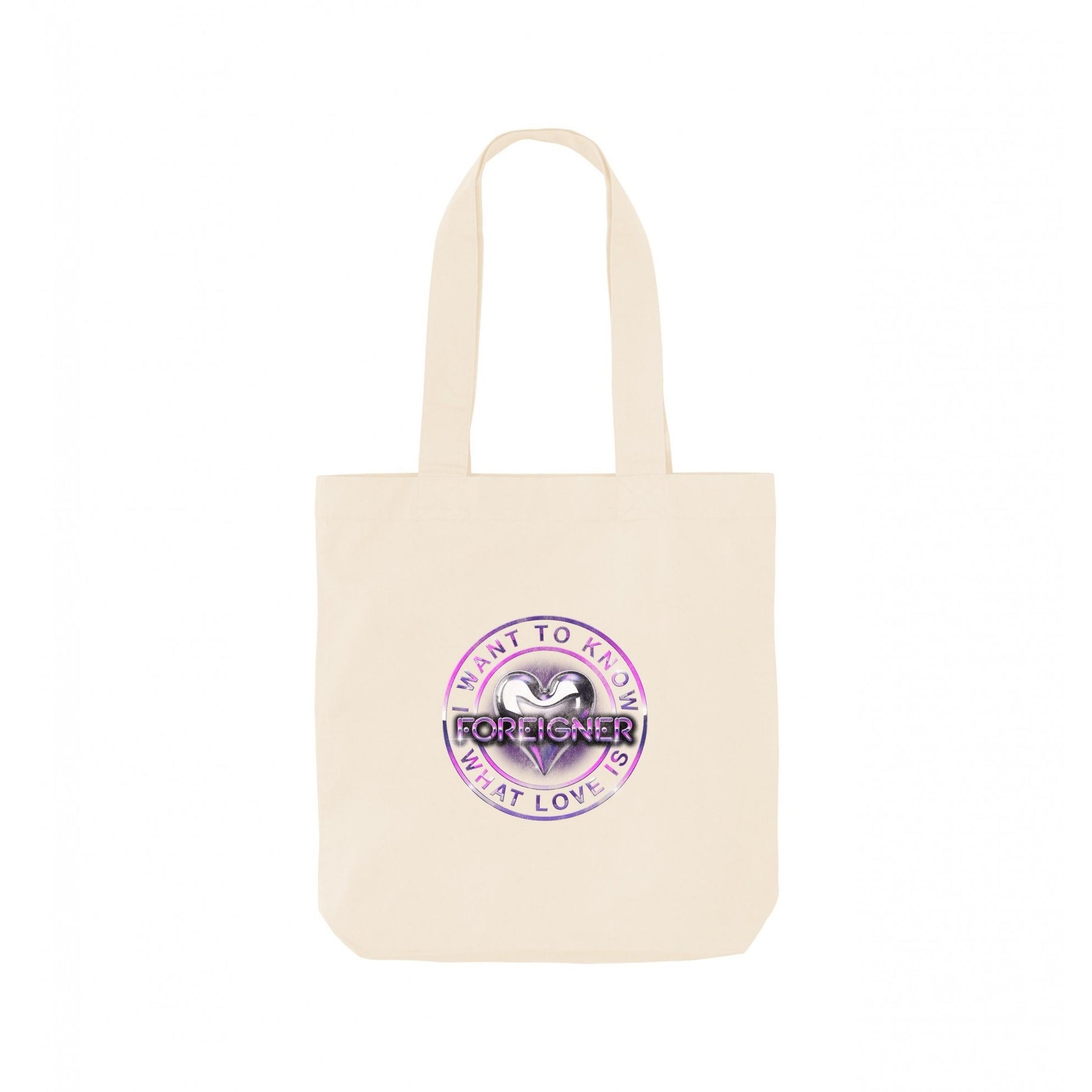Natural - Front - Foreigner I Want To Know What Love Is Tote Bag