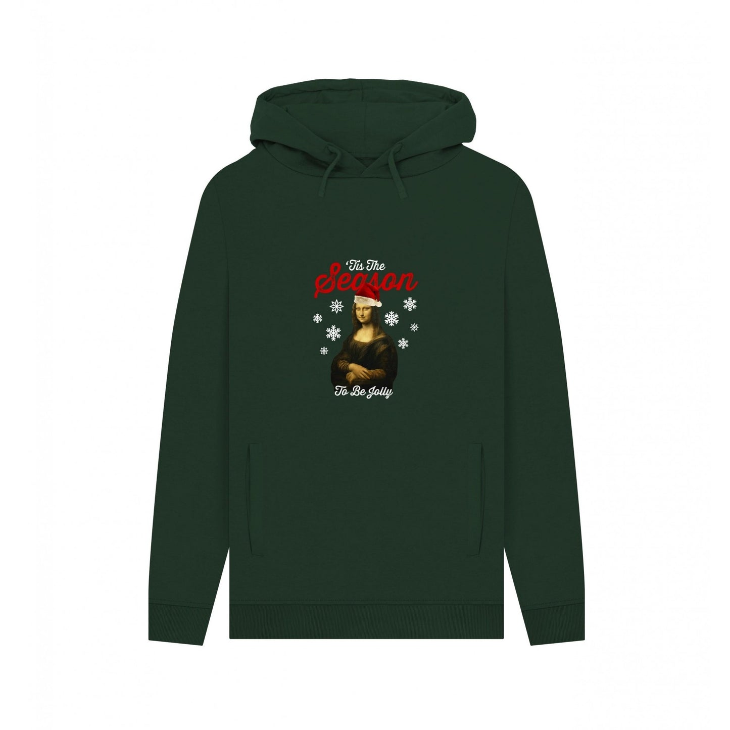 Evergreen - Front - Apoh Unisex Adult Tis The Season To Be Jolly Mona Lisa Hoodie