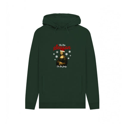 Evergreen - Front - Apoh Unisex Adult Tis The Season To Be Jolly Mona Lisa Hoodie