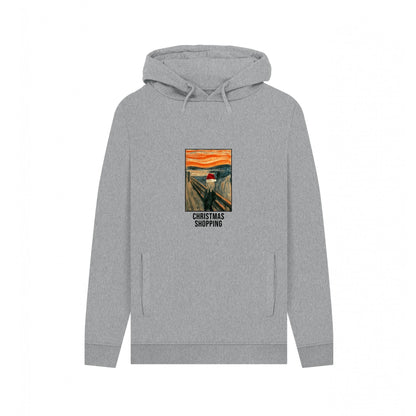 Light Heather - Front - Apoh Unisex Adult Christmas Shopping Edvard Munch Hoodie