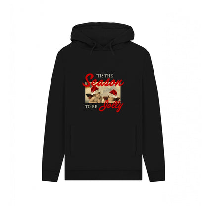 Black - Front - Apoh Unisex Adult Tis The Season To Be Jolly Raphael Hoodie
