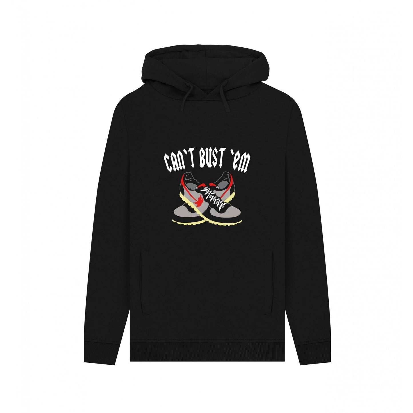 Black - Front - Trainer Spotter Unisex Adult Can´t Trust ´Em Hoodie