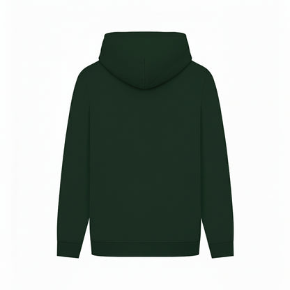 Evergreen - Back - Trainer Spotter Unisex Adult Snakeskin Cross Palms Hoodie
