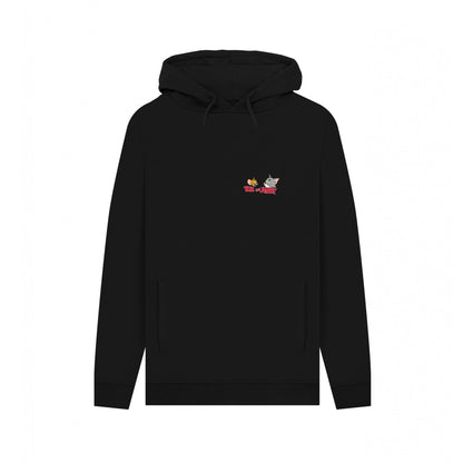 Black - Front - Tom and Jerry Unisex Adult Classic Faces Hoodie