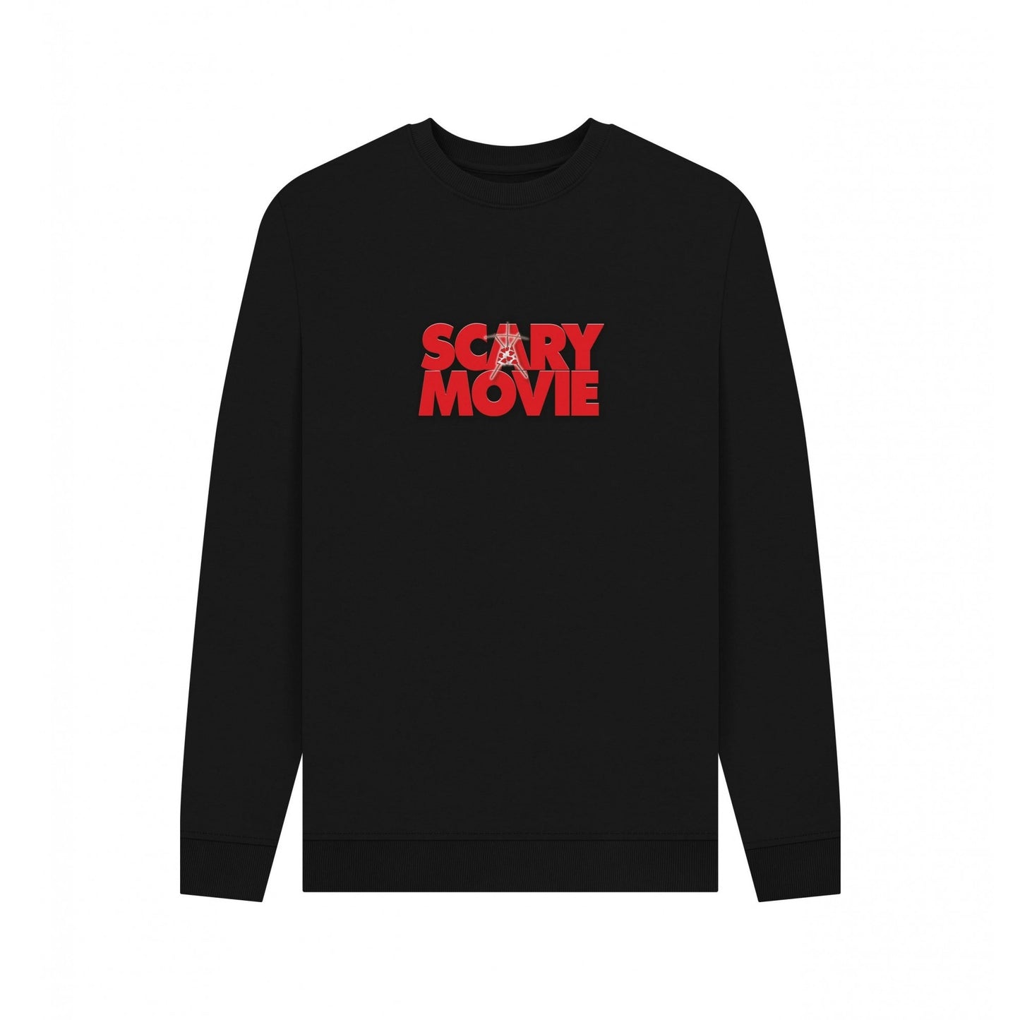 Black - Front - Scary Movie Unisex Adult Graphic Logo Sweatshirt