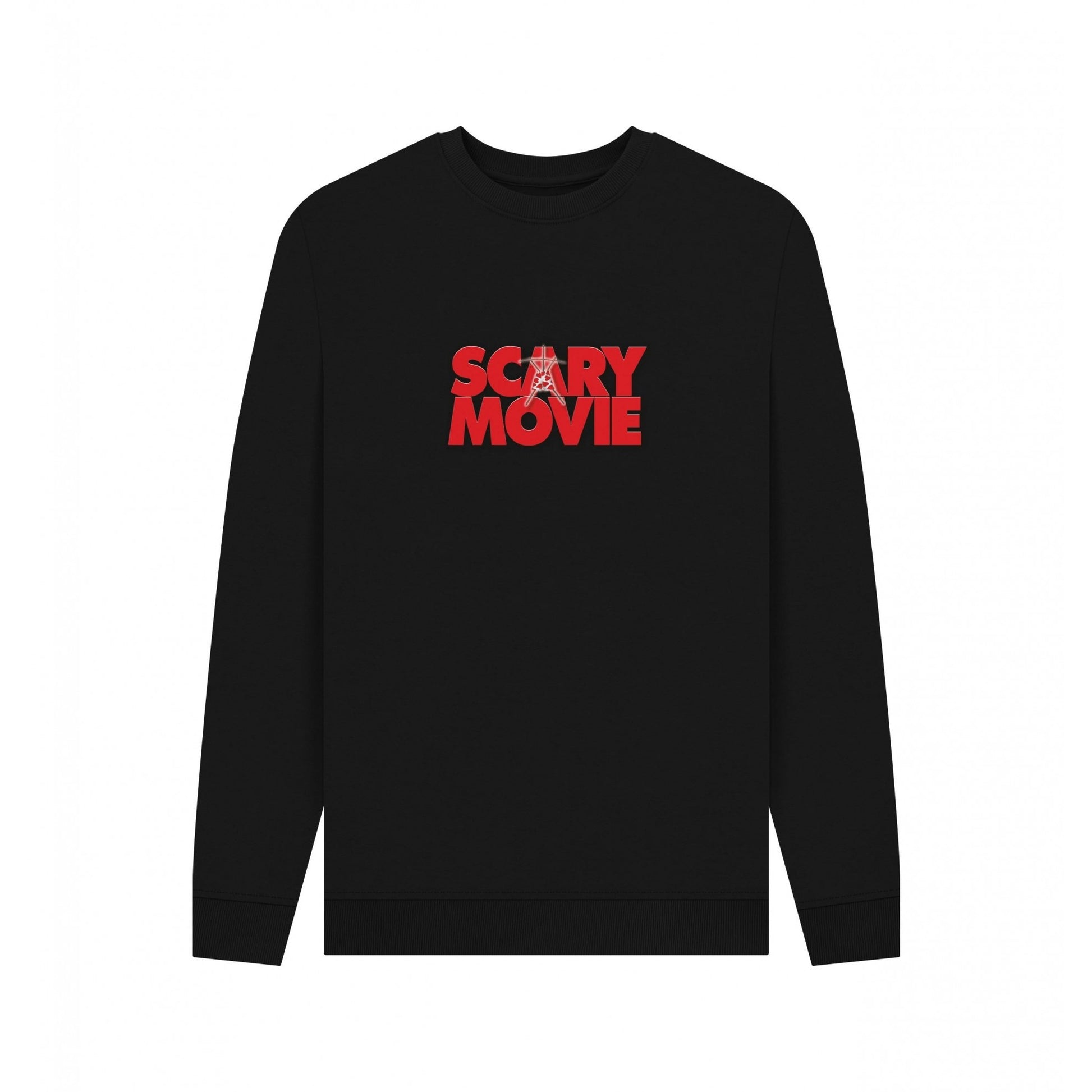 Black - Front - Scary Movie Unisex Adult Graphic Logo Sweatshirt