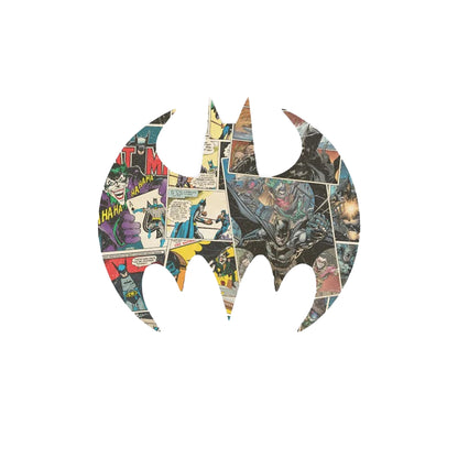 White - Side - Batman Unisex Adult Comic Logo T-Shirt
