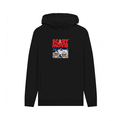Black - Front - Scary Movie 3 Unisex Adult Safety Vs Death Hoodie