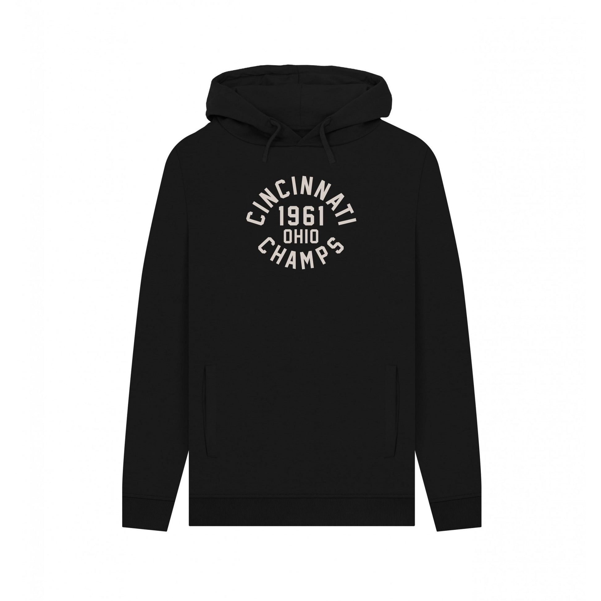 Black - Front - Park Fields Unisex Adult Cincinnati Champs Varsity Hoodie