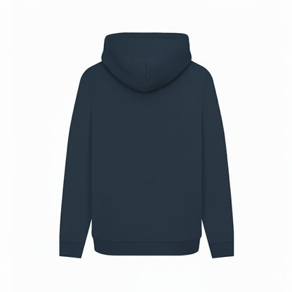 Navy - Back - The Wire Unisex Adult Logo Hoodie